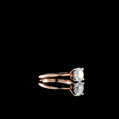 Lab-Grown Diamond Round Brilliant Solitaire Ring