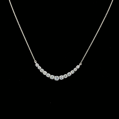 Lab-Grown Diamond Graduated Riviera Necklace