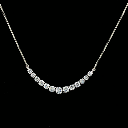 Lab-Grown Diamond Graduated Riviera Necklace