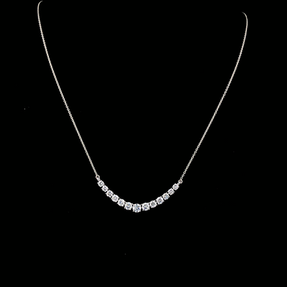 Lab-Grown Diamond Graduated Riviera Necklace