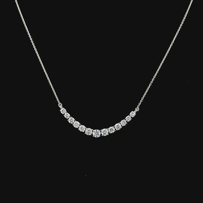 Lab-Grown Diamond Graduated Riviera Necklace
