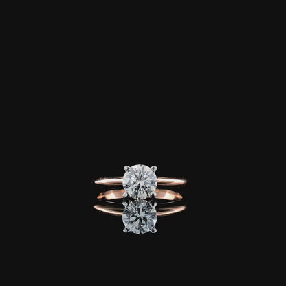 Lab-Grown Diamond Round Brilliant Solitaire Ring